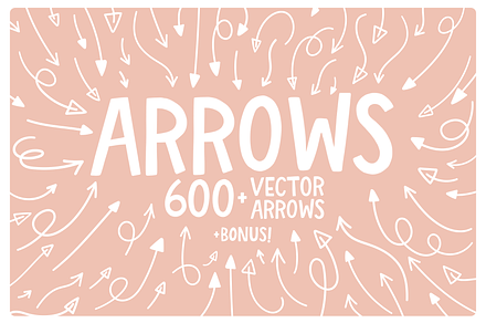 Hand Drawn Arrows Vector Pack, an Outline Icon by Design by Barton