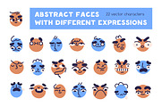 Cute funny abstract face icons set, a Person Illustration by Good Studio (Thumbnail 1 of 6)