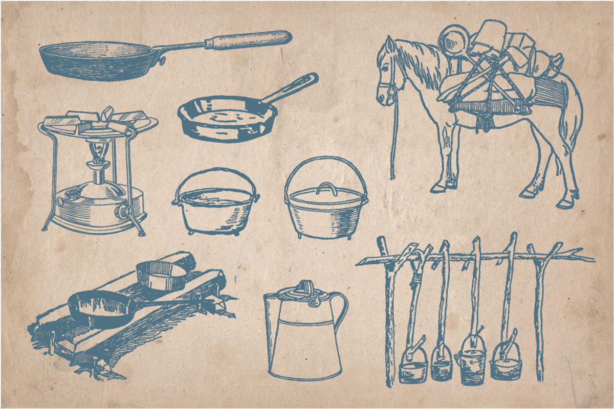 62 vintage outdoors illustrations, a Sport Illustration by Mr Vintage (Photo 7 of 8)