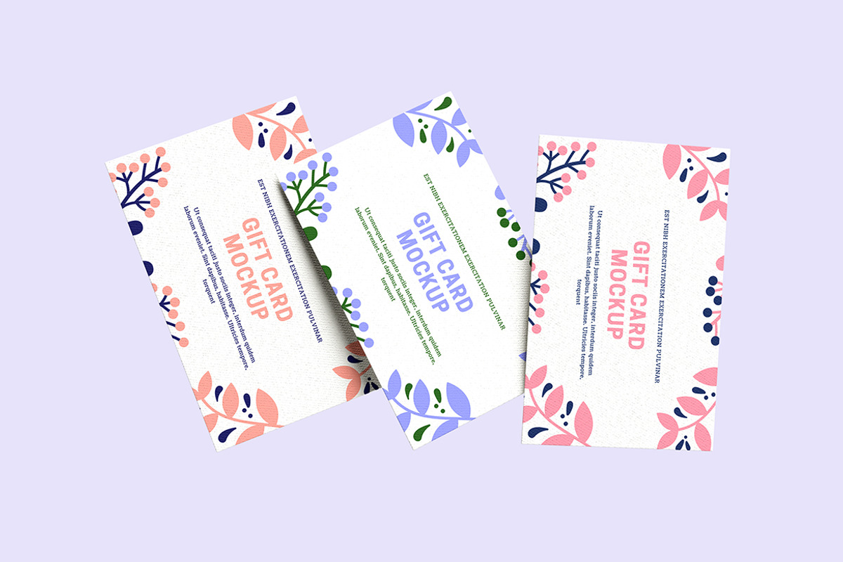 Clean Gift Card Mockup, an Advertising Mockup by My Code Std (Photo 5 of 6)