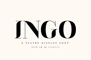 Ingo Display Font, a Sans Serif Font by Up Up Creative (Thumbnail 1 of 10)