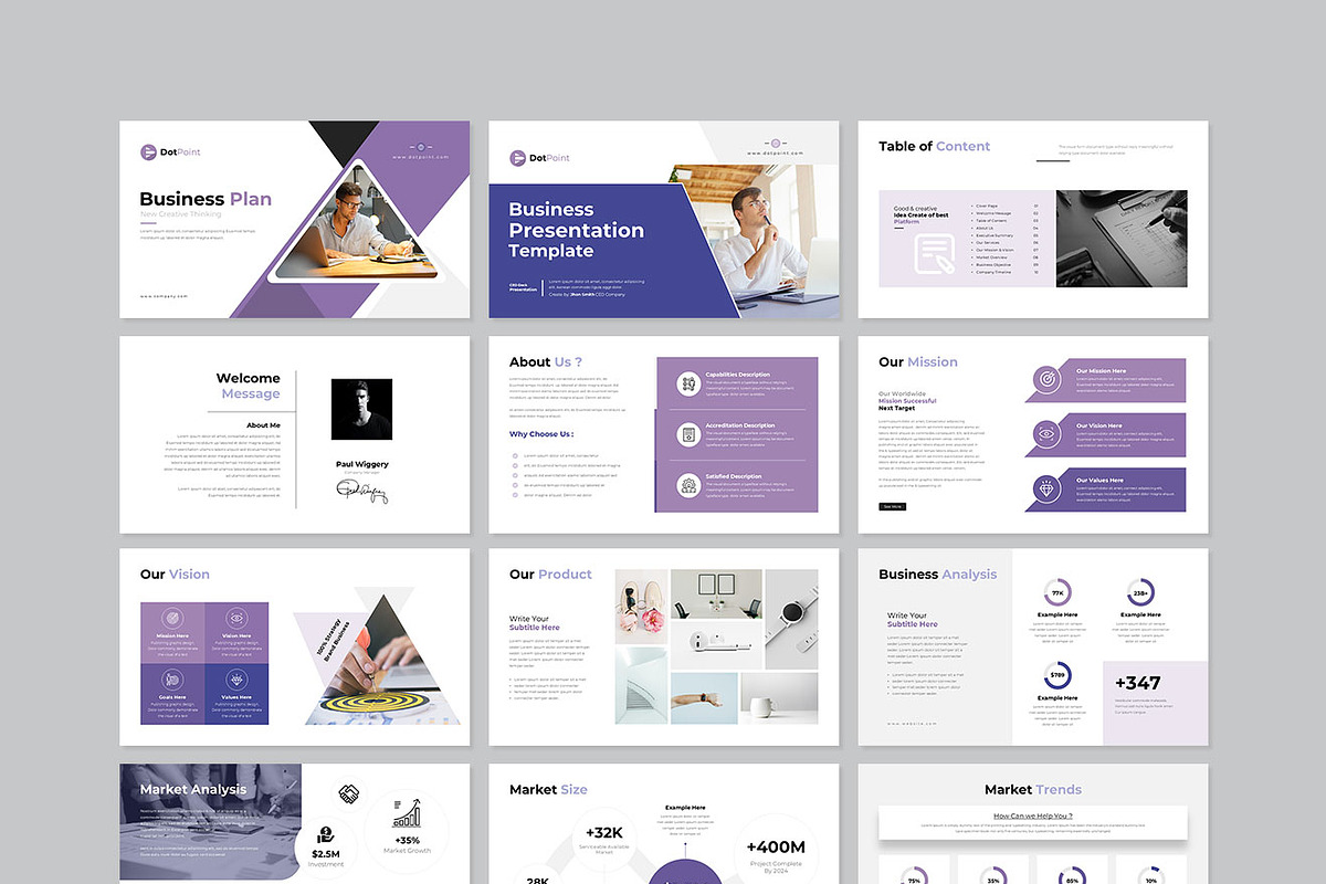 Business Presentation Template, a Presentation Template by GenerousArt (Photo 7 of 8)