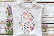 Floral Easter Egg PNG, an Illustration by CraftArtStudio (Thumbnail 2 of 4)