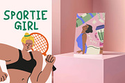 Girls sports Bundle, a Healthcare Illustration by Luamor (Thumbnail 2 of 7)