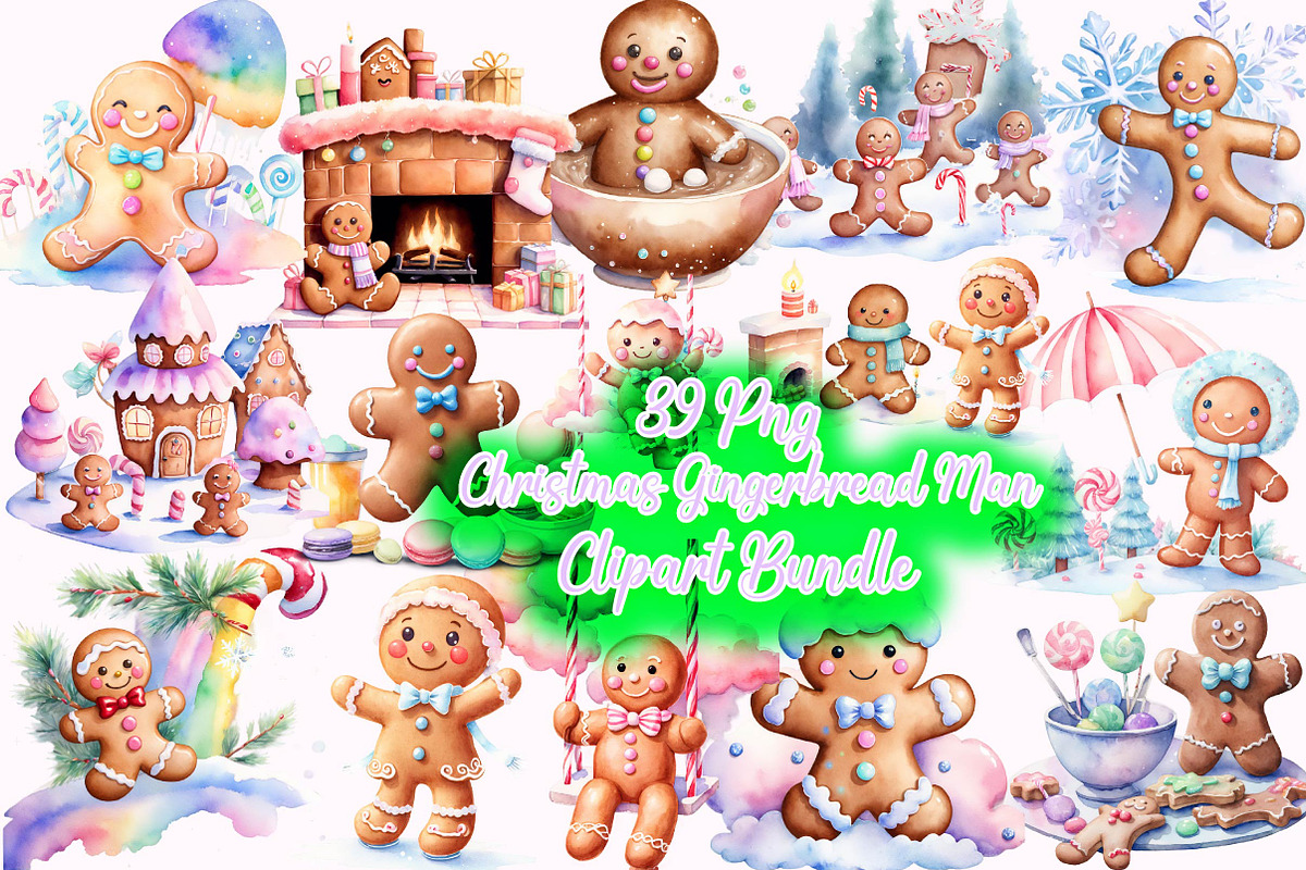 Christmas Gingerbread Man, an Illustration by Wow Magic (Photo 1 of 5)