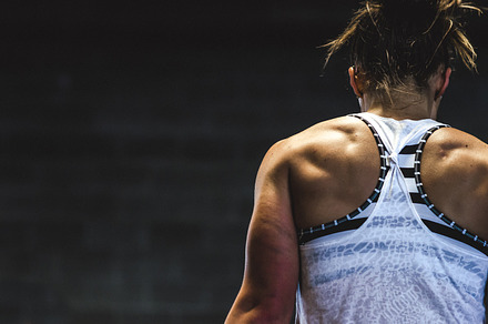 Crossfit lifting  woman containing crossfit, judges, and fitness