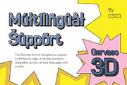 Gervaso 3D, a Sans Serif Font by Craft Supply Co. (Thumbnail 6 of 8)