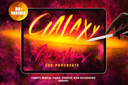 120+ Galaxy Procreate Brushes Pack, a Brush Add-On by OlgaRom (Thumbnail 1 of 11)