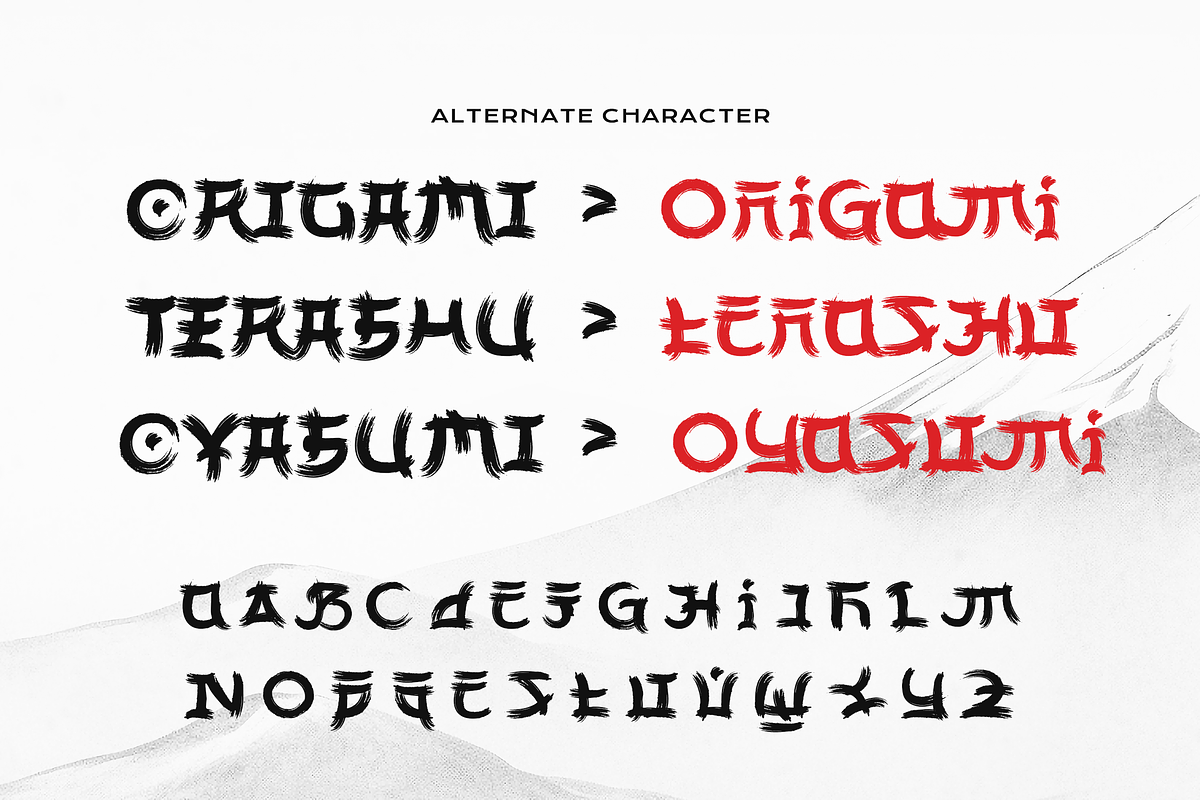 Kofirayu - Japanese Brush Font, a Handwritten Font by Elmous (Photo 7 of 7)