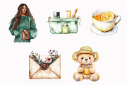 Watercolor Honey Garden Clipart, an Illustration by Design Market (Thumbnail 5 of 5)