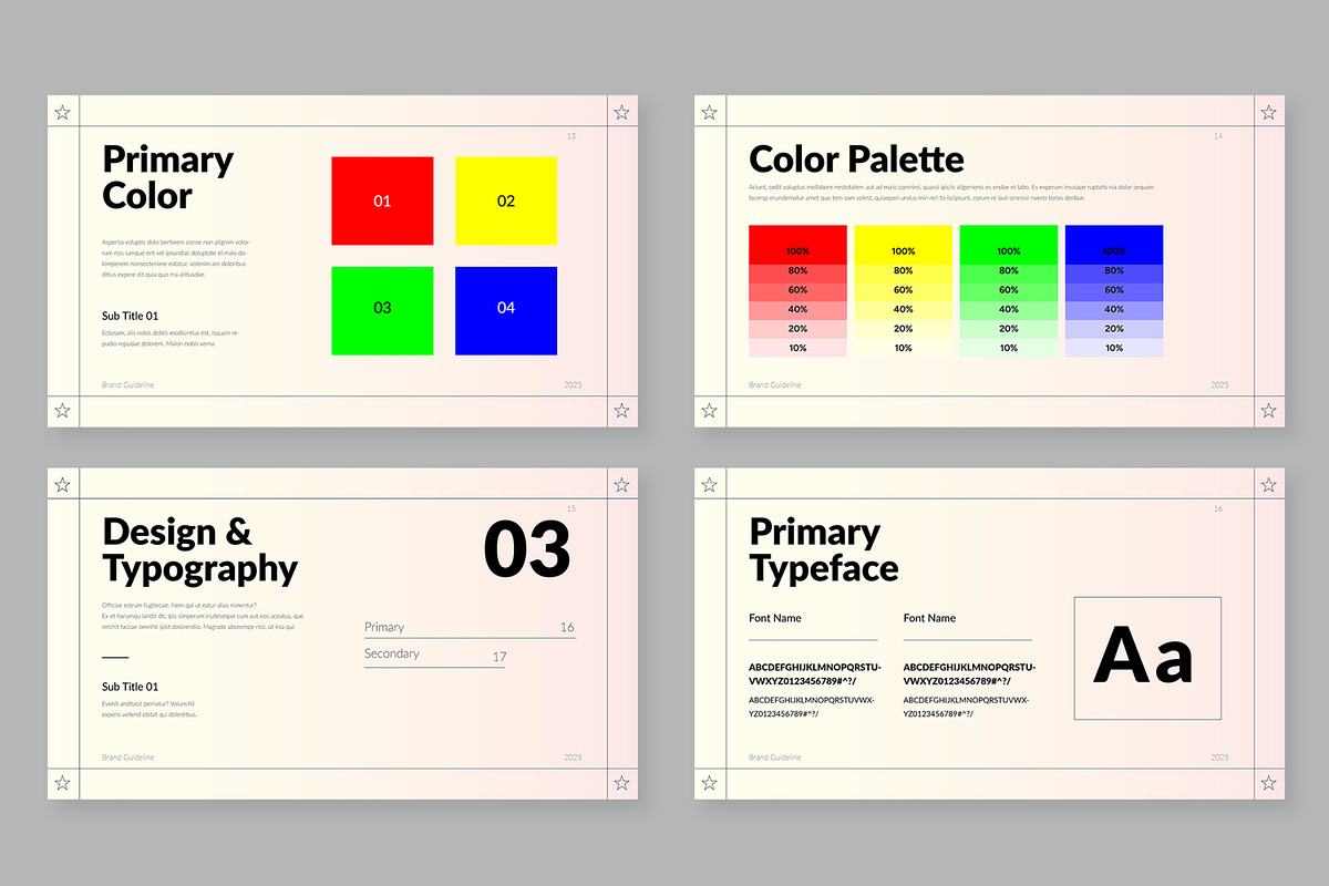Brand Guideline Presentation Layout, a Presentation Template by ContestDesign (Photo 5 of 6)