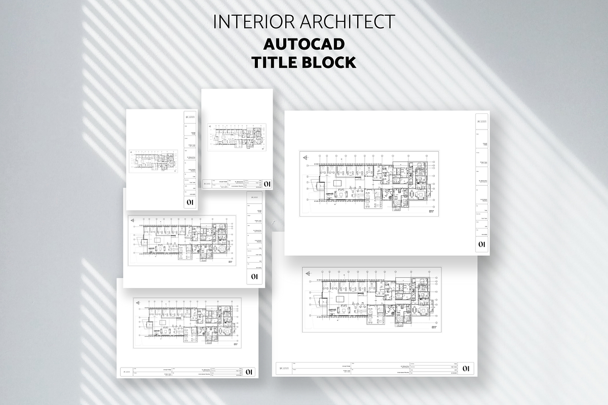 Architect Title Block Template, a Presentation Template by yesitisprintable