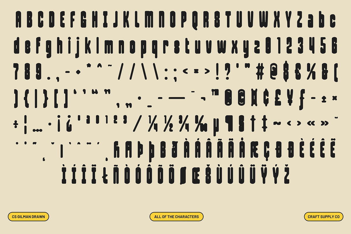 CS Gilman Drawn, a Sans Serif Font by Craft Supply Co. (Photo 8 of 8)