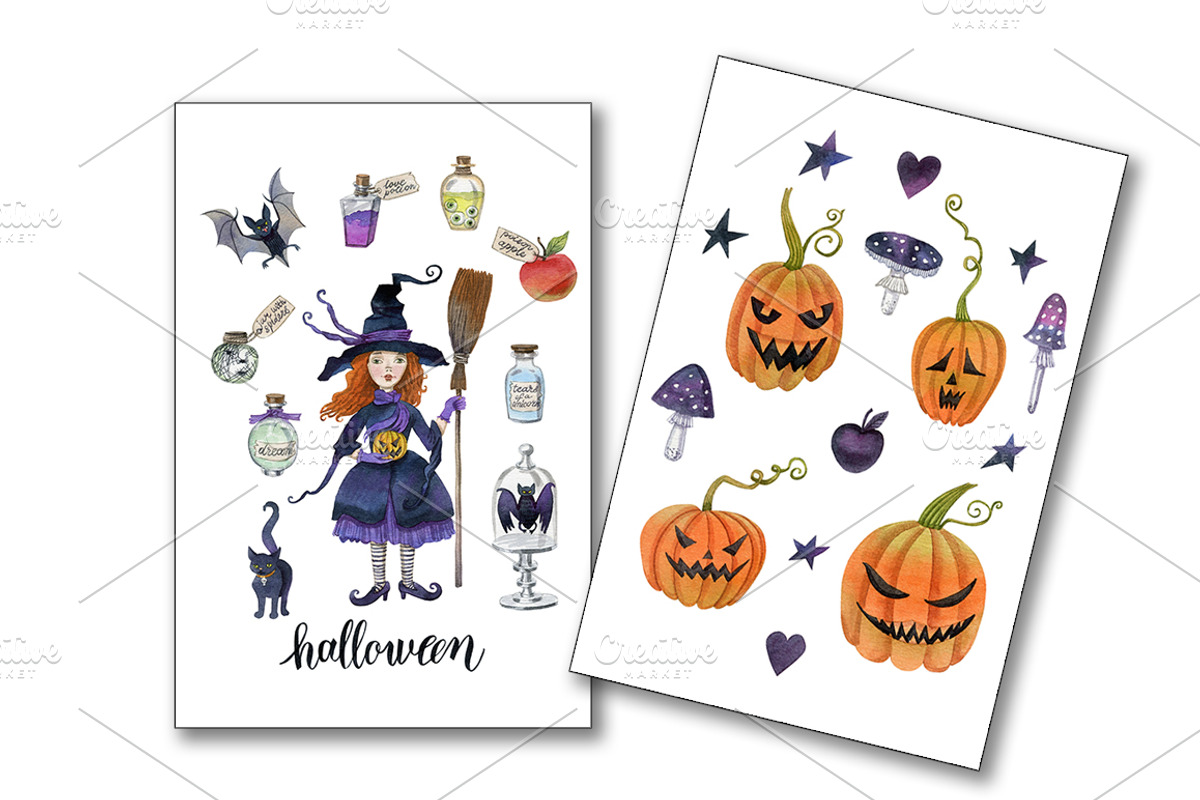 Halloween, a Decorative Illustration by Watercolor life (Photo 5 of 6)