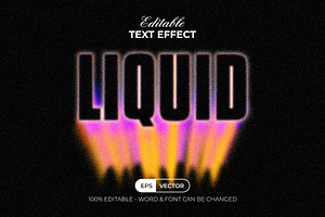 Liquid Text Effect Blurry Style, a Layer Style Add-On by Mockmenot