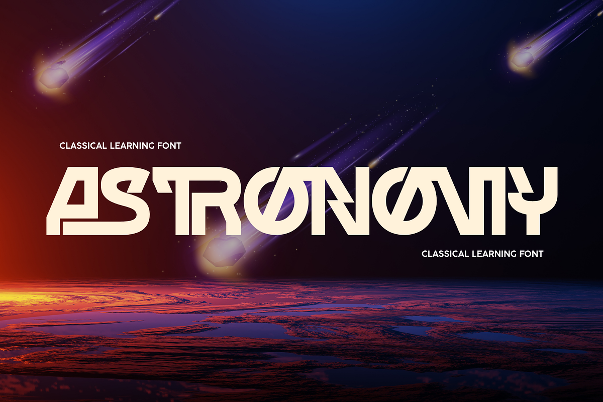 CLASSICAL LEARNING - FUTURISTIC FONT, a Sans Serif Font by 177Studio (Photo 6 of 8)