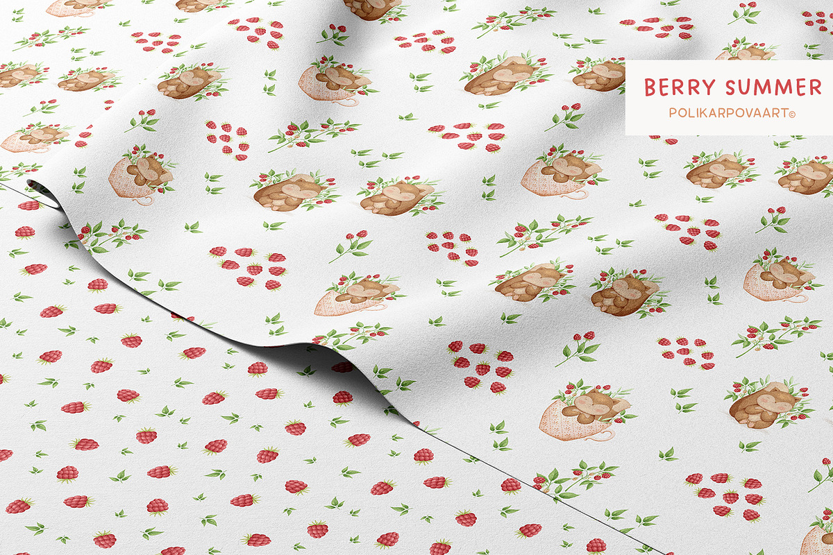 Berry Summer - kids collection, an Animal Illustration by polikarpovaart (Photo 9 of 21)