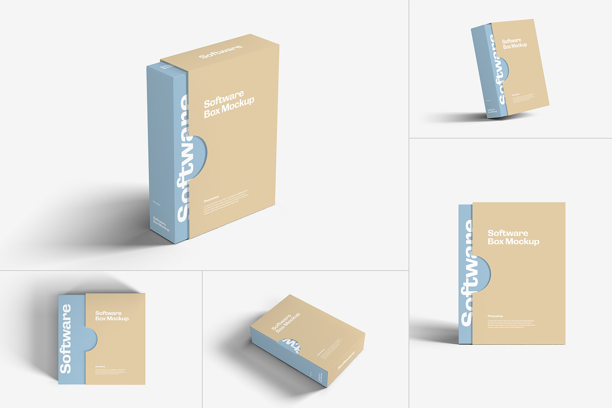 Software Box Mockups, a Packaging Mockup by artimasa (Photo 1 of 6)