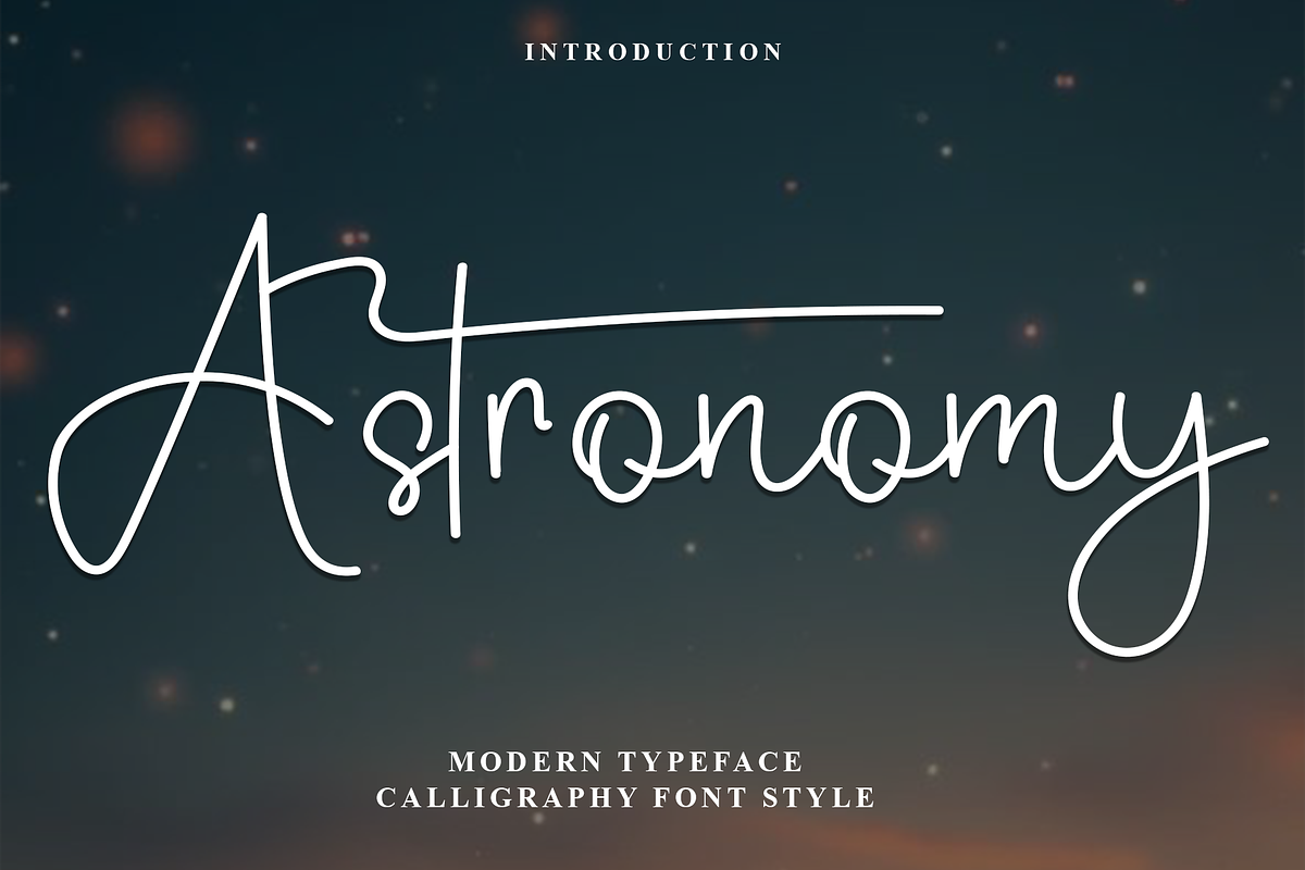 Astronomy, a Handwritten Font by InermediaSTUDIO (Photo 1 of 8)