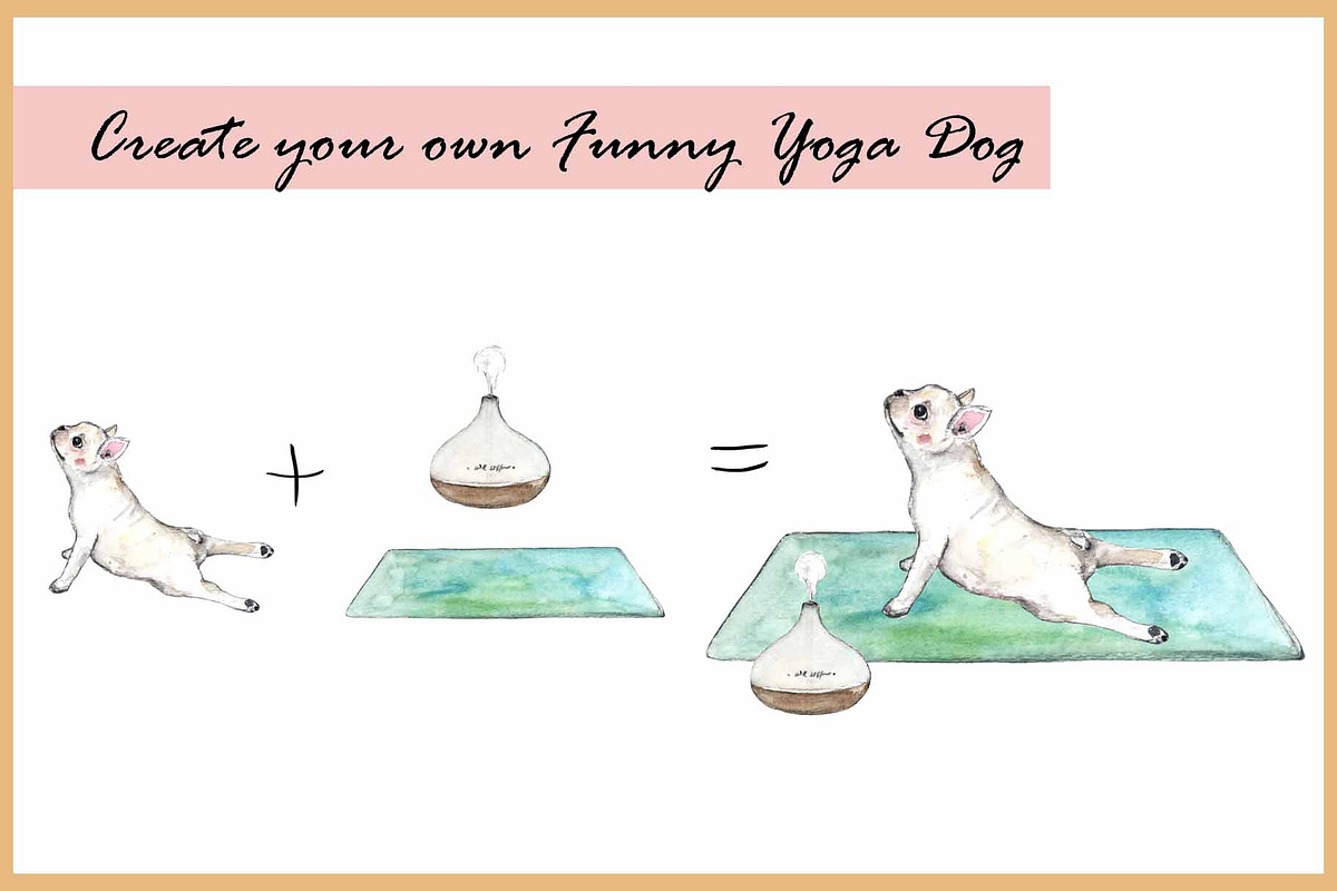 Yoga Cats & Dogs Clipart, an Animal Illustration by VianneArt (Photo 4 of 11)
