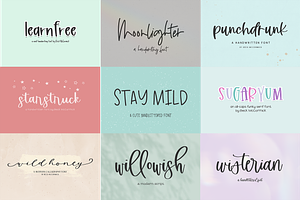 Handlettered Font Bundle