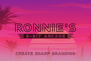 Etronika - An 80s Synthwave Dream, a Sans Serif Font by Parker Creative (Thumbnail 6 of 9)