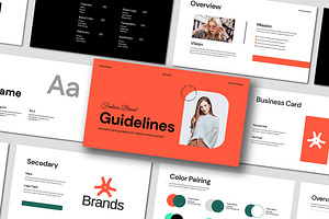 Modern Brand Guidelines Template, a Presentation Template by Mighty-Slide