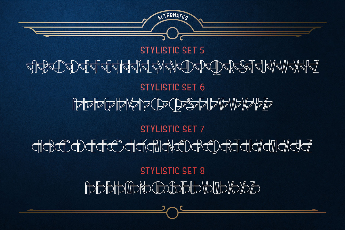 Art Decory Typeface, a Sans Serif Font by alit design (Photo 5 of 17)