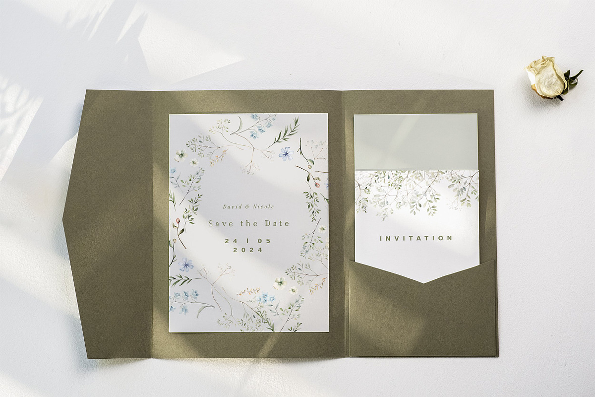Wildflower Wedding Watercolor Bundle, a Decorative Illustration by Laras Wonderland (Photo 20 of 20)