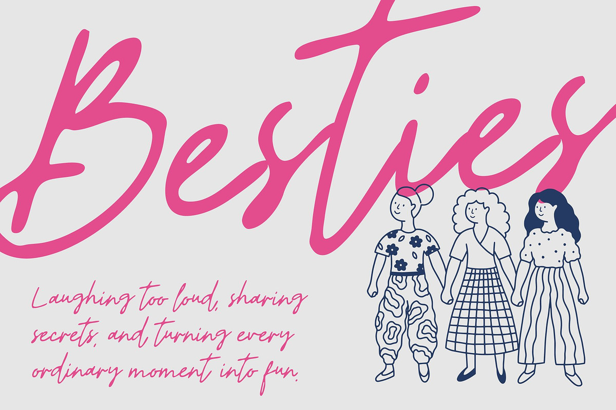 CS Mileya Drawn, a Script Font by Craft Supply Co. (Photo 5 of 8)