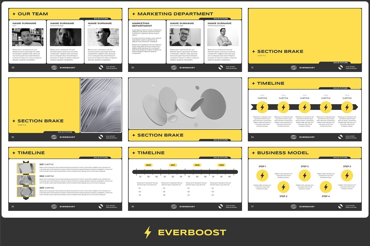 Presentation Template Business Plan, a Presentation Template by Aure Design (Photo 5 of 7)