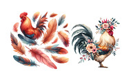 Colored Feathers Rooster Boho, an Illustration by DreamArtGraphic (Thumbnail 4 of 7)