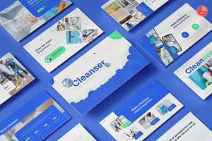 Cleaning Services PowerPoint, a Presentation Template by Pixslides