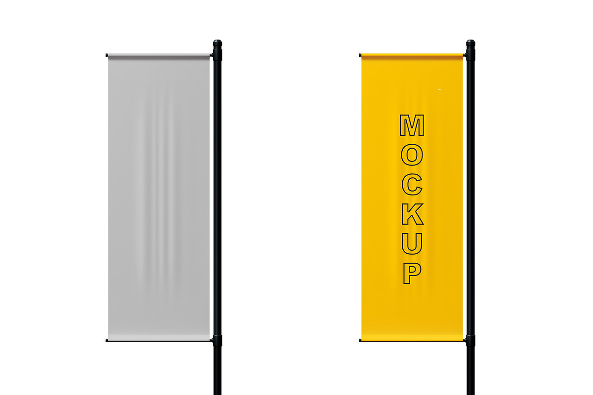 Standing Flag Mockup, a Product Mockup by Designbuys (Photo 1 of 3)