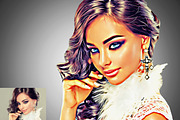 Retro Oil Portrait Photoshop Action, an Action Add-On by Studio Retouch (Thumbnail 6 of 10)
