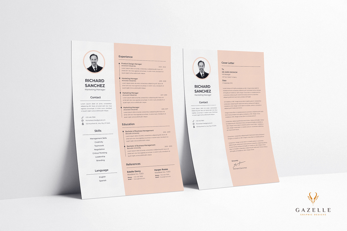 ATS Resume Template | Modern Resume, a Resume Template by DreamStudio-eg (Photo 3 of 5)