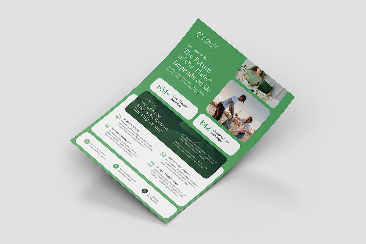 Ecology Foundation Flyer Template, a Flyer Template by artbart (Photo 5 of 9)