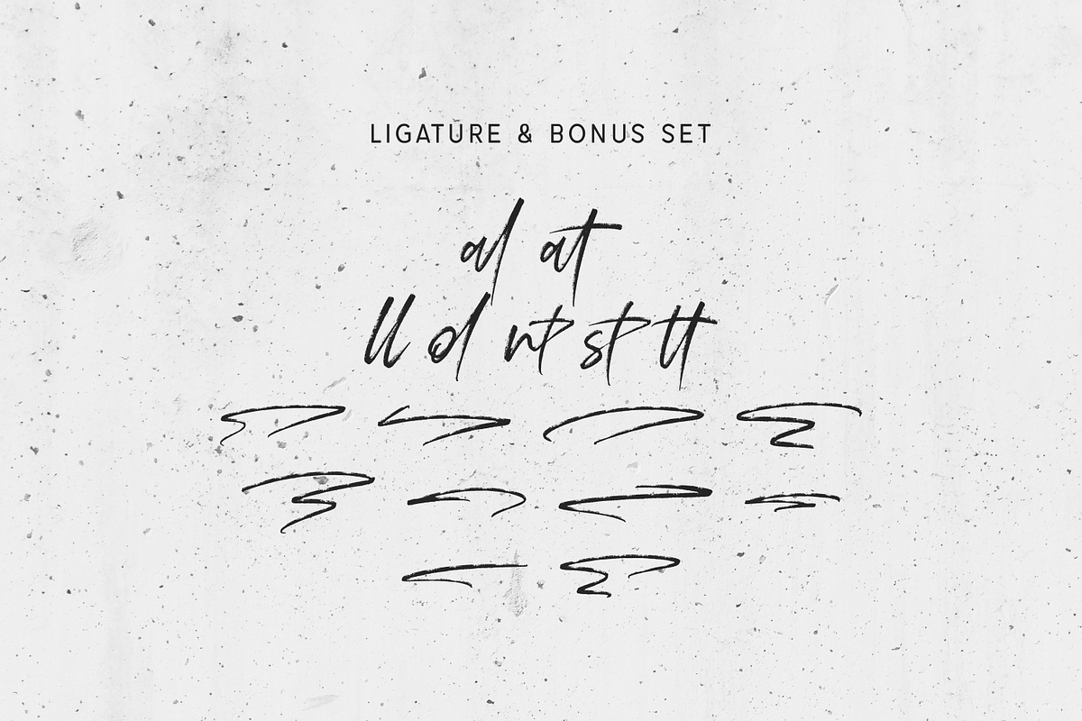 Rampack Handwritten Brush Texture, a Handwritten Font by Portocraft (Photo 13 of 15)