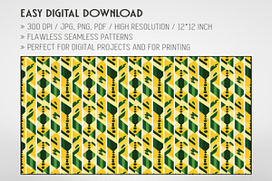 20 Seamless Jamaica-inspired Pattern