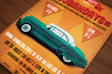Cubandays Car Poster/Flyer IV