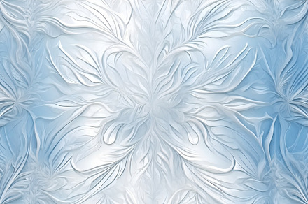 Frosty patterns on glass