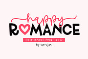 Happy Romance - Cute Heart Font Duo, a Handwritten Font by Airotype (Thumbnail 1 of 12)