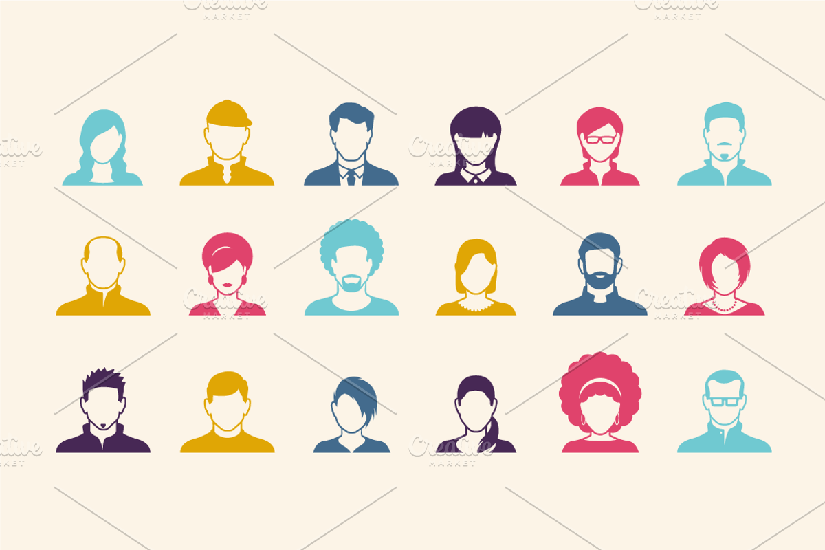People Profile Icons, an Icon by vekstok (Photo 4 of 4)