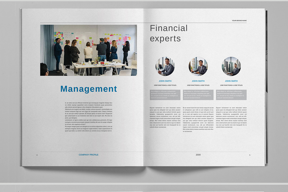 Blue Brand Brochure Template, a Brochure Template by Boris Cupac (Photo 4 of 7)