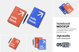 Modern Notebook Mockup For Branding
