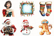 Christmas Movie Night Clipart, an Illustration by OK Design (Thumbnail 5 of 5)