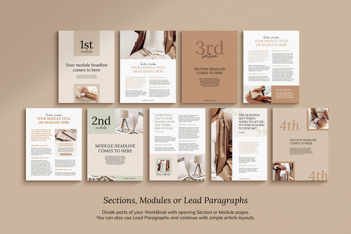 4 in 1 Course Creator Super Bundle E, a Magazine Template by Mirazz (Photo 8 of 48)