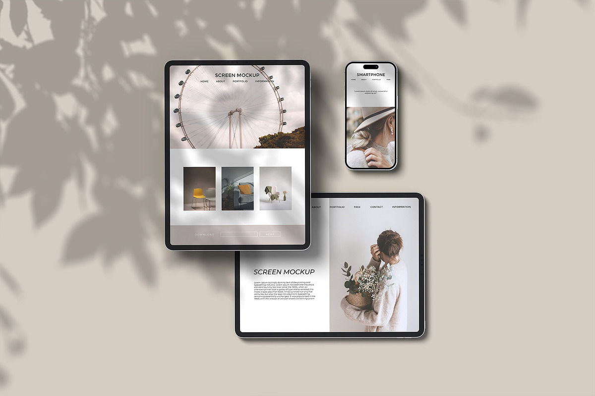 iPad & iPhone Mockup - Scene Creator, an iPad Mockup by graphicpages (Photo 13 of 15)