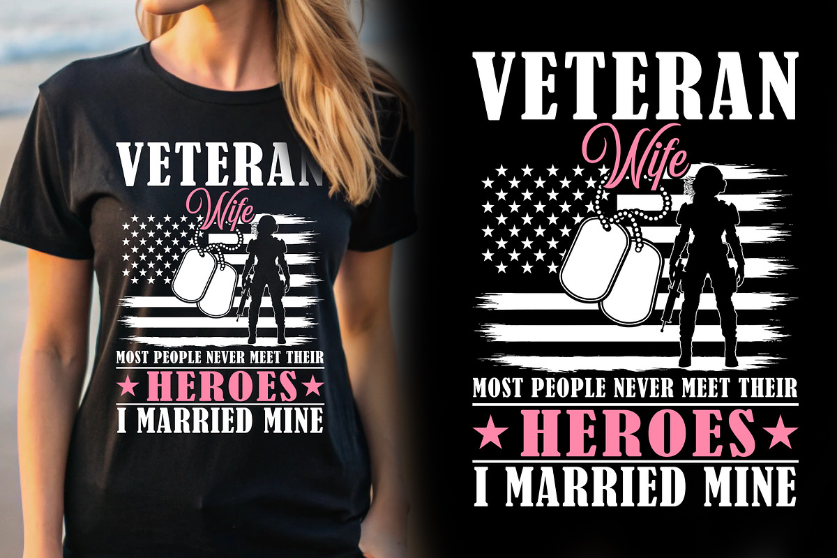 Veteran T-shirt Design, a Graphic by Crafts Bundle (Photo 1 of 2)