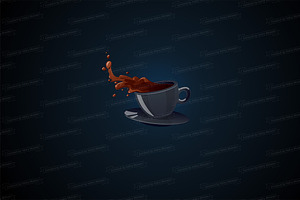 Cup Of Coffee Print Design